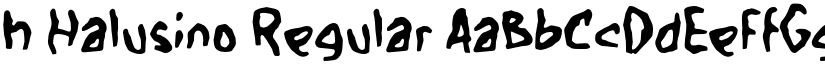 h Halusino font download