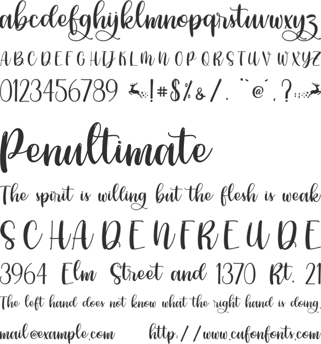 Hi Christmas - Personal Use font preview