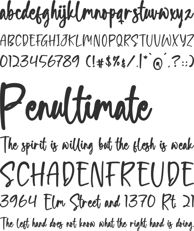 Fourttime font preview