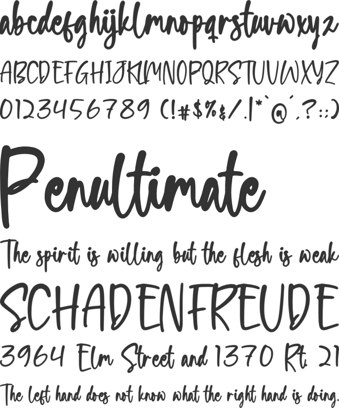 Fourttime font preview