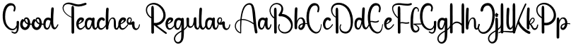 Good Teacher Regular font