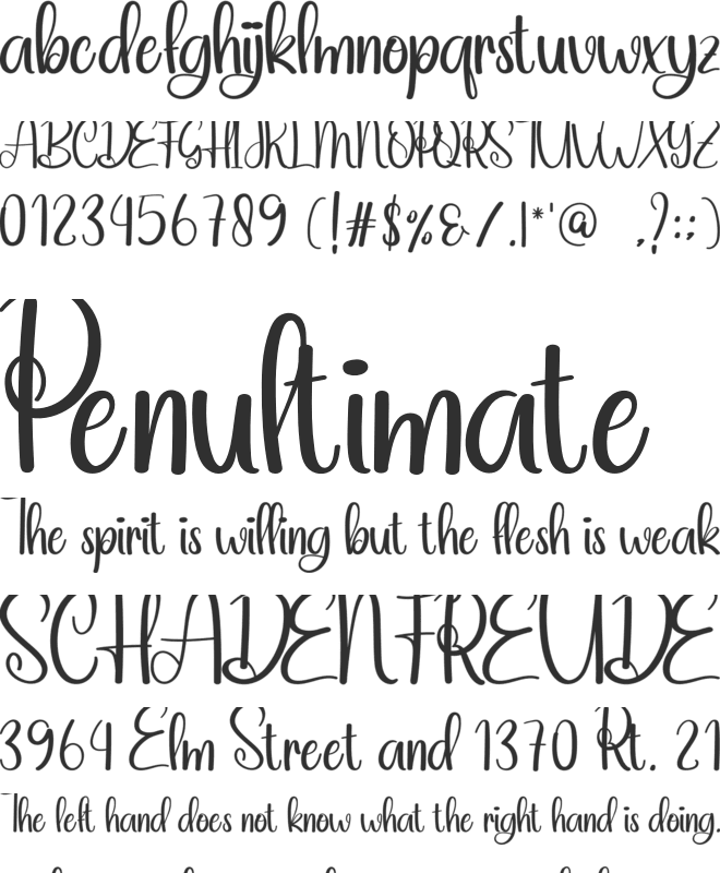 Baby Sweet font preview