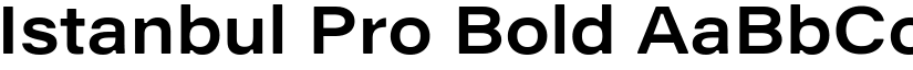 Istanbul Pro Bold font