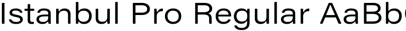 Istanbul Pro Regular font