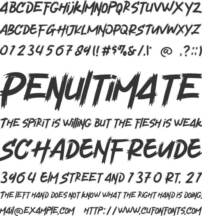 Velocity Vipers font preview