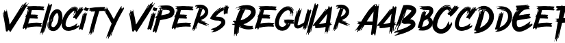 Velocity Vipers Regular font