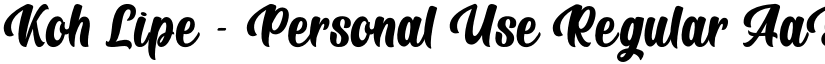 Koh Lipe - Personal Use Regular font