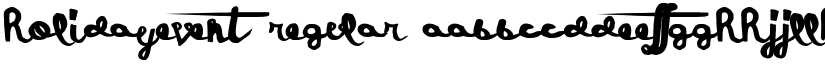 HolidayEvent Regular font