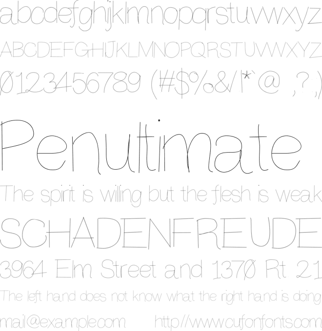 Anothertry font preview