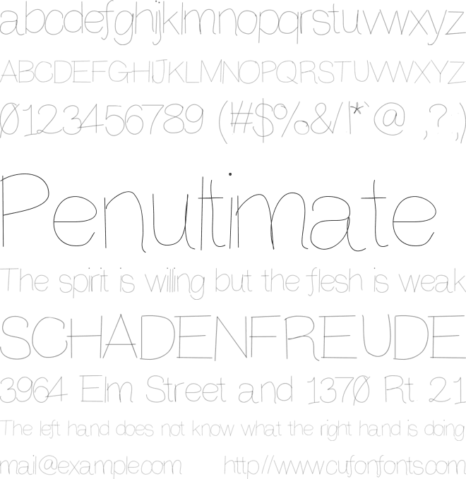 Anothertry font preview