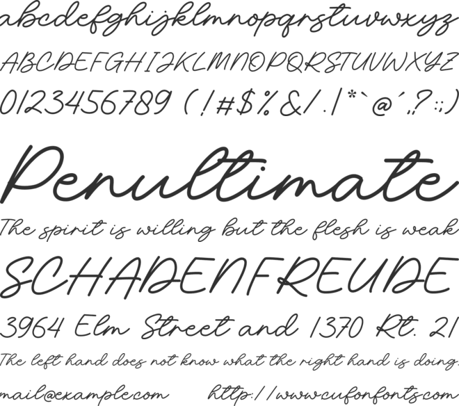 Hayward font preview