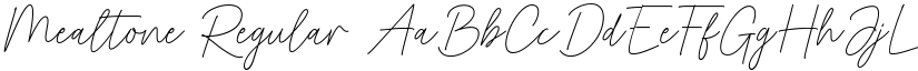 Mealtone Regular font