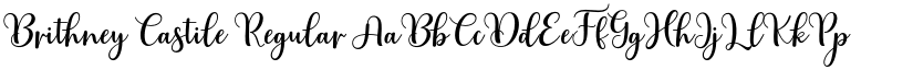 Brithney Castile Regular font