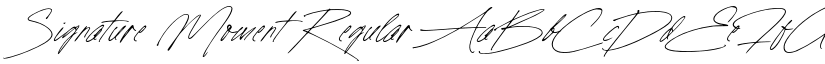 Signature Moment Regular font