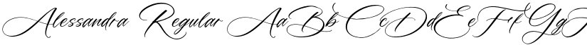 Alessandra Regular font