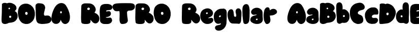 BOLA RETRO Regular font