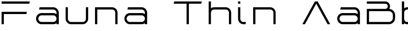 Fauna Thin font