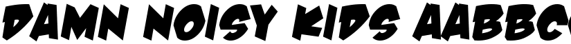 Damn Noisy Kids font