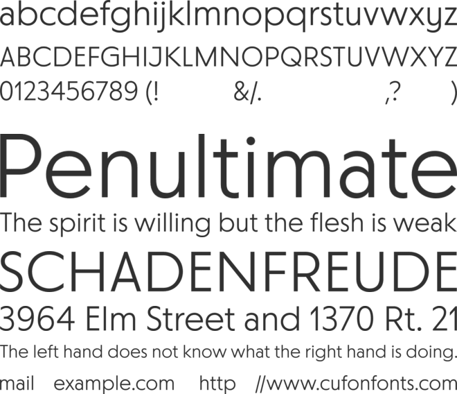 Paramount font preview