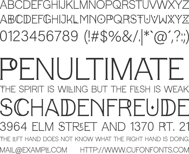 Dinamis Monogram font preview