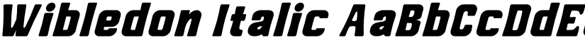 Wibledon Italic font