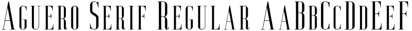 Aguero Serif Regular font