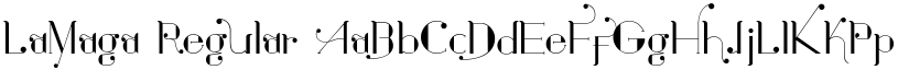 LaMaga Regular font