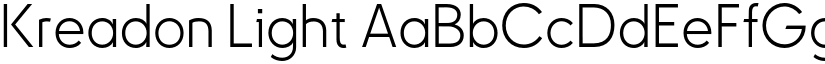 Kreadon Light font