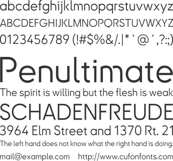 Kreadon font preview