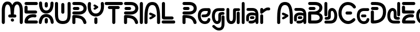 MEXURYTRIAL Regular font