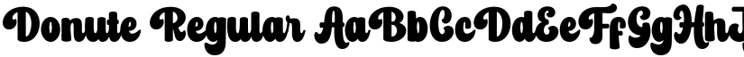 Donute Regular font
