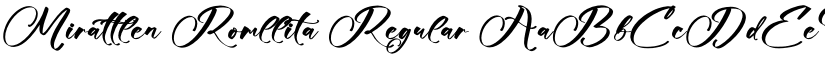 Mirattlen Romllita Regular font