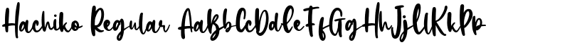 Hachiko Regular font