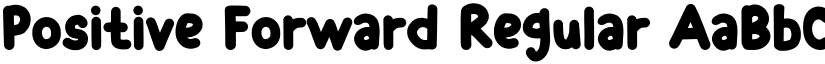 Positive Forward Regular font