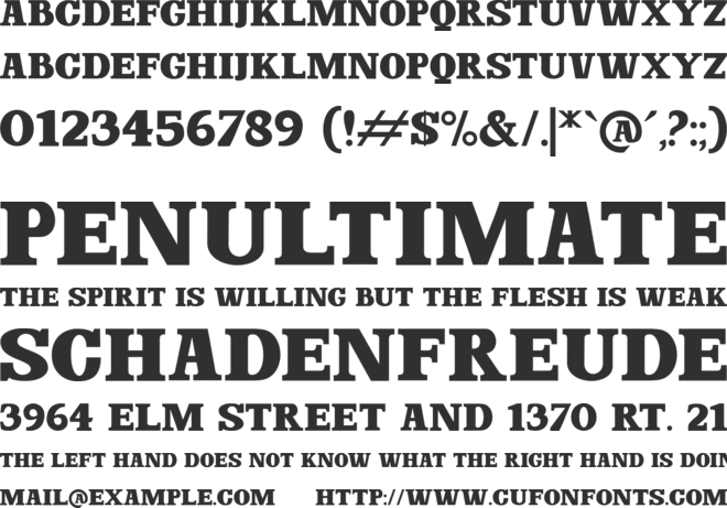 Dominant Youth font preview