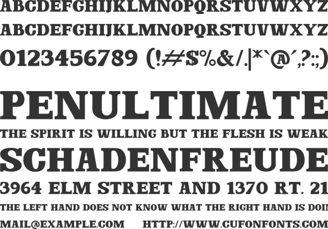 Dominant Youth font preview