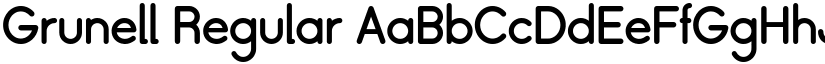 Grunell Regular font