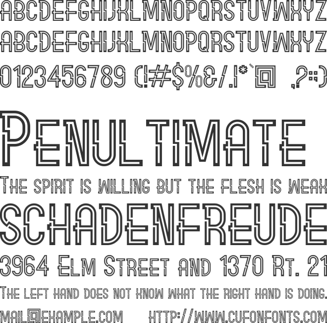 Carlitos font preview