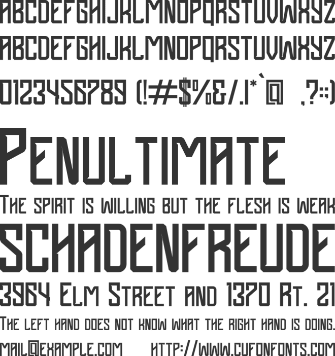 Cyber Sport font preview