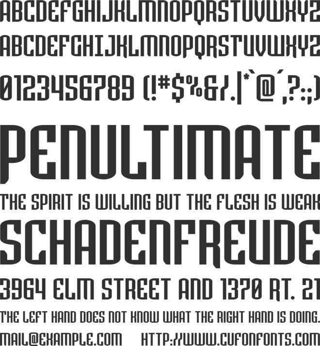 Icewave font preview