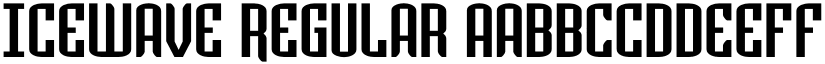 Icewave Regular font