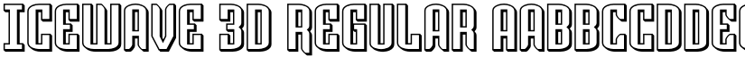 Icewave 3D Regular font