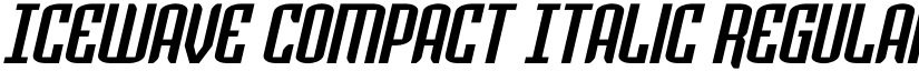 Icewave Compact Italic Regular font