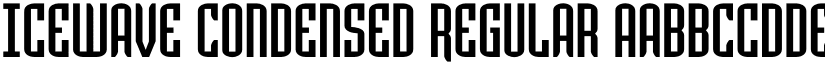 Icewave Condensed Regular font