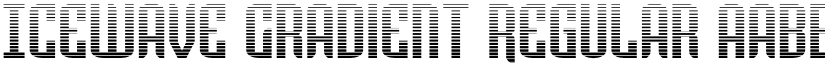 Icewave Gradient Regular font