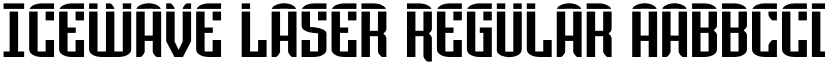 Icewave Laser Regular font