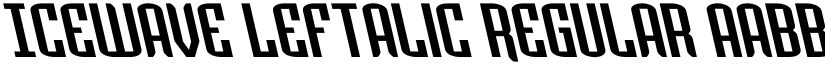 Icewave Leftalic Regular font