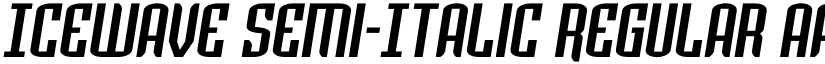 Icewave Semi-Italic Regular font