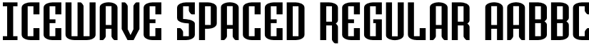 Icewave Spaced Regular font