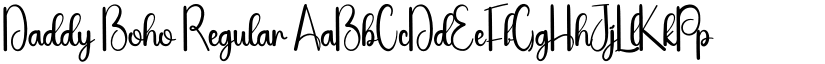 Daddy Boho Regular font